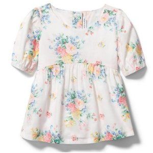 Floral Puff Sleeve Top